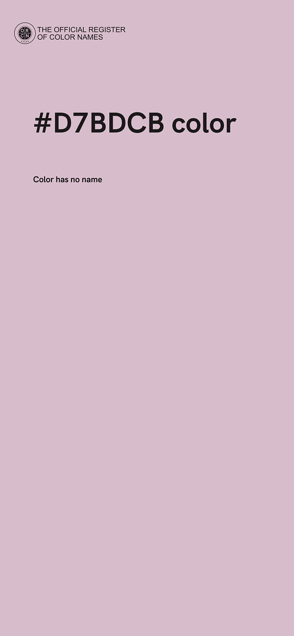 #D7BDCB color image