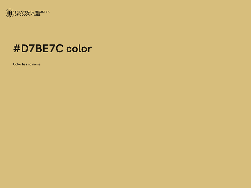#D7BE7C color image