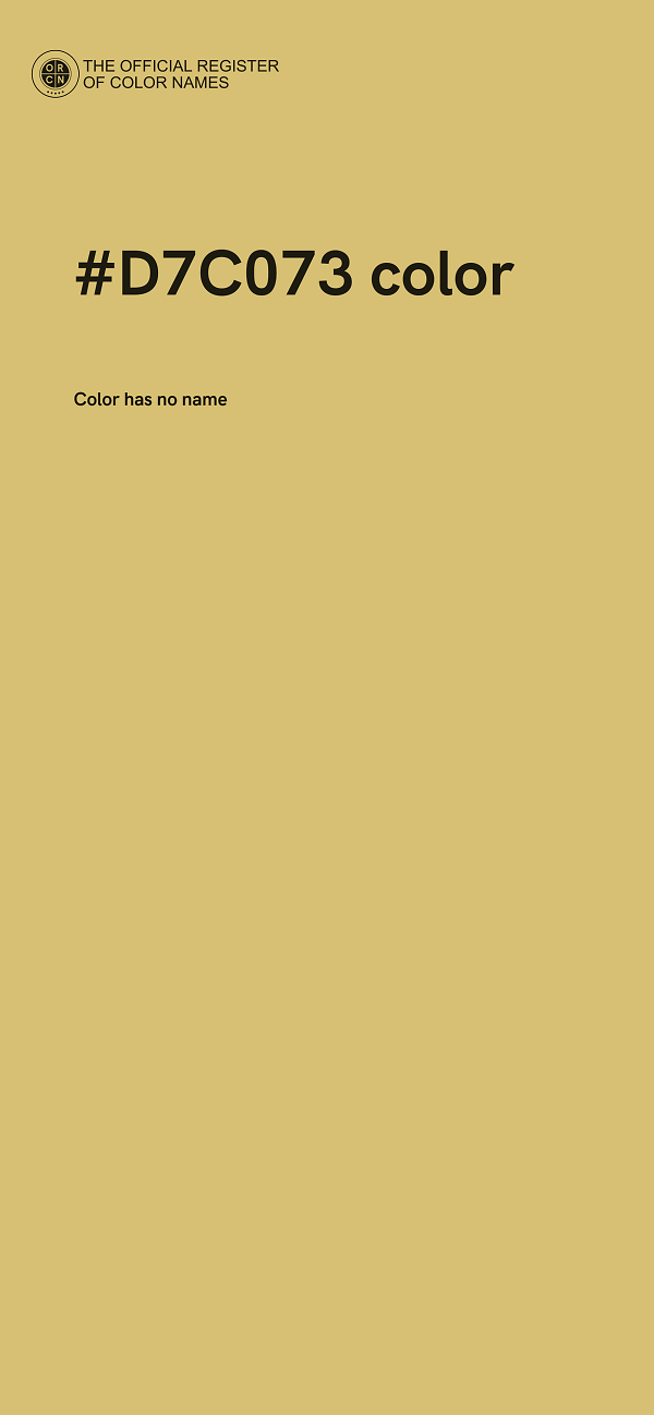 #D7C073 color image