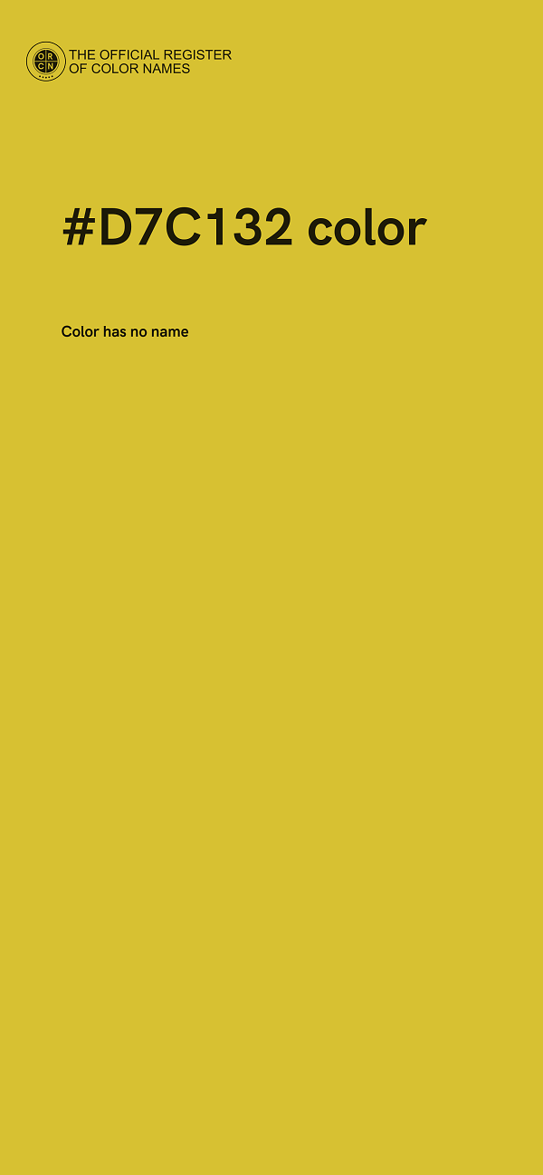 #D7C132 color image