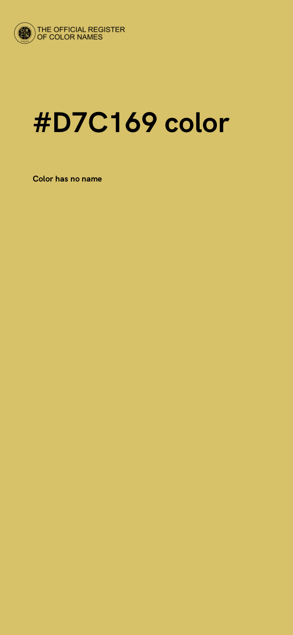 #D7C169 color image