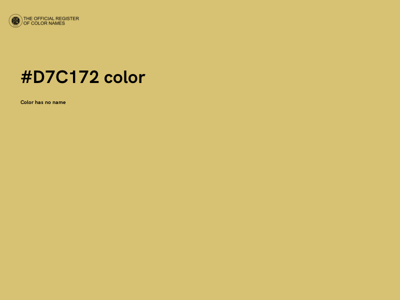 #D7C172 color image