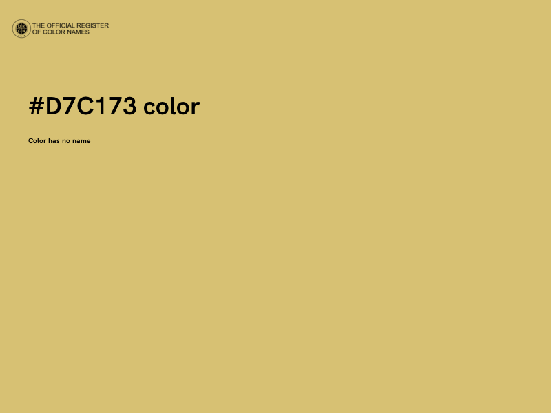 #D7C173 color image