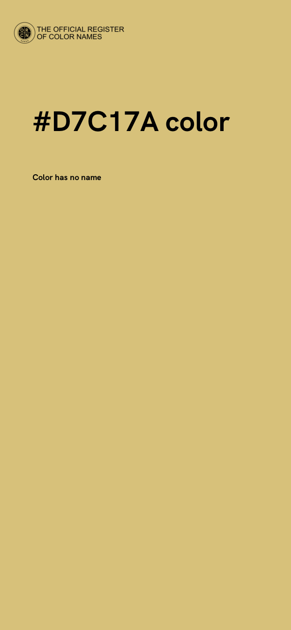 #D7C17A color image