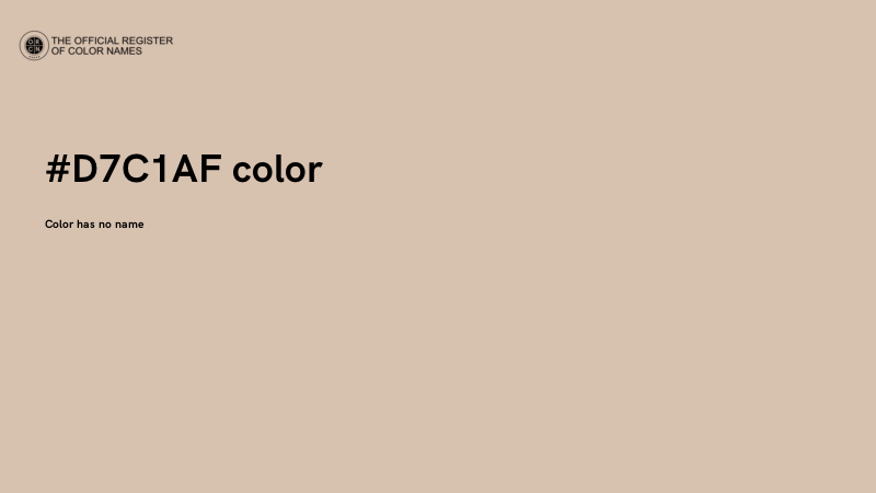 #D7C1AF color image