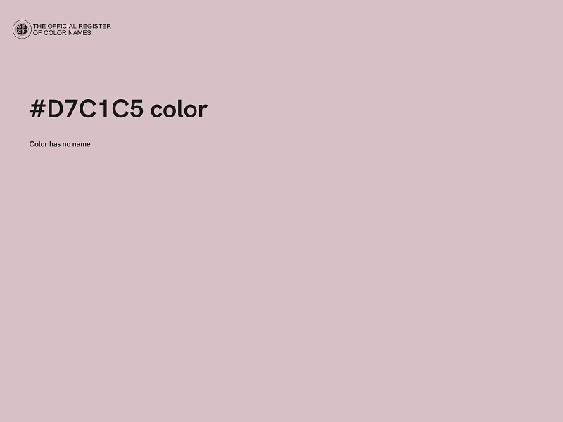 #D7C1C5 color image
