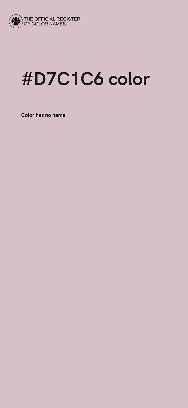#D7C1C6 color image