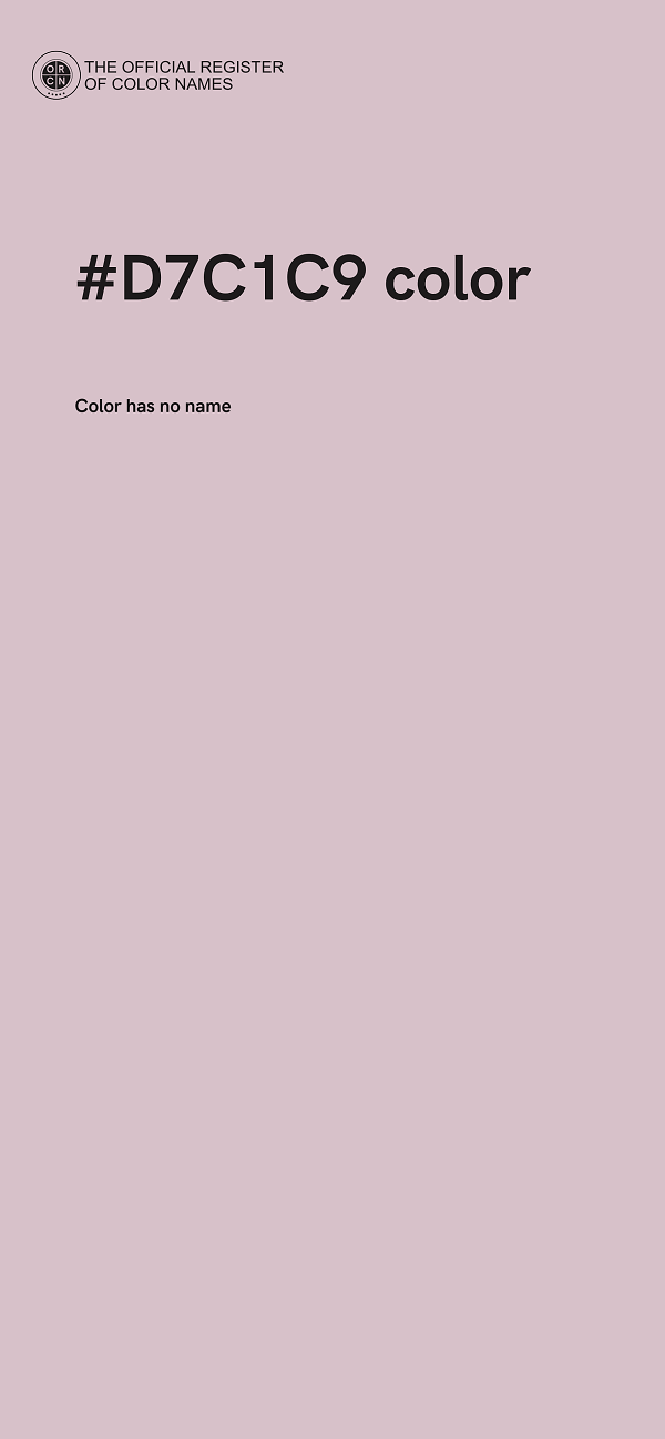 #D7C1C9 color image