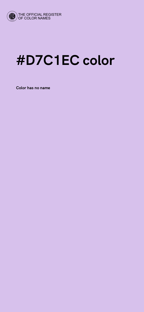 #D7C1EC color image