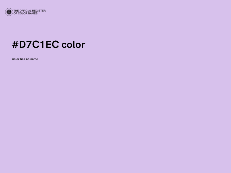 #D7C1EC color image