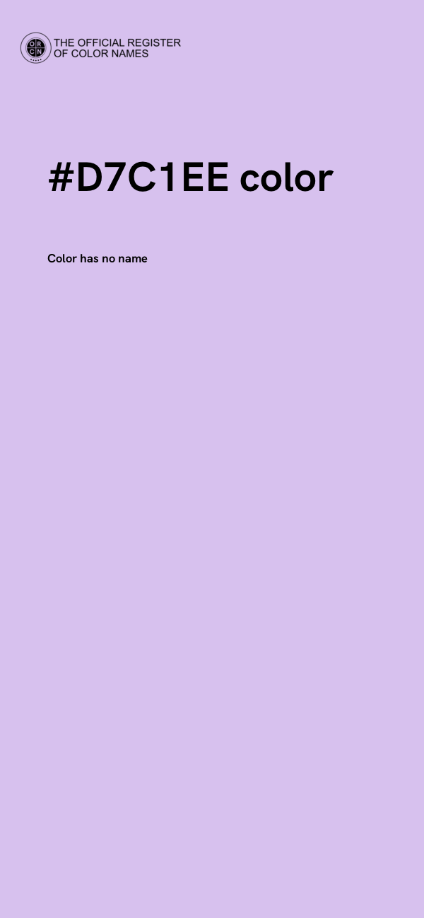 #D7C1EE color image