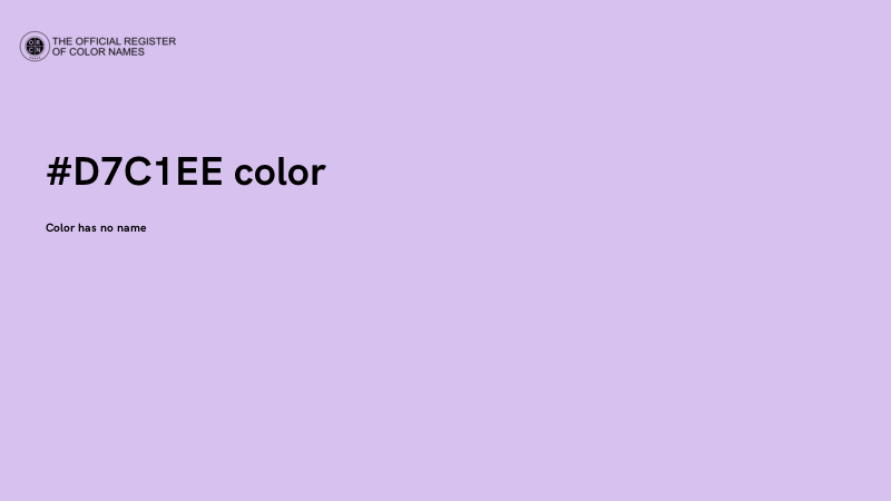 #D7C1EE color image