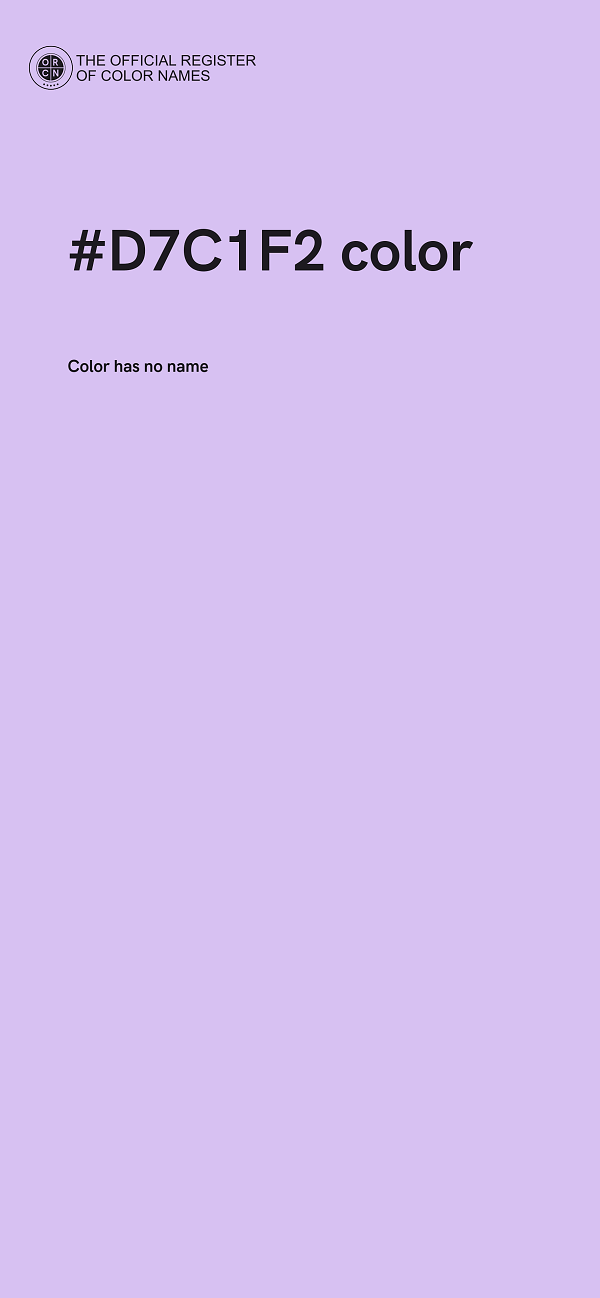 #D7C1F2 color image