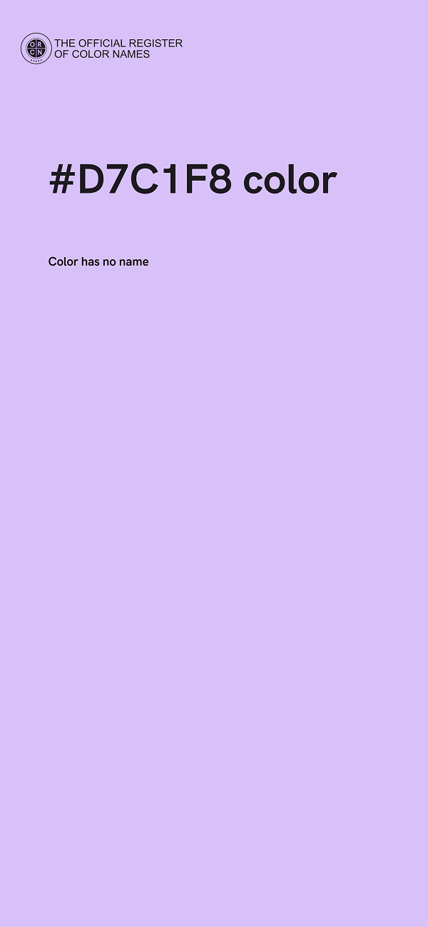 #D7C1F8 color image