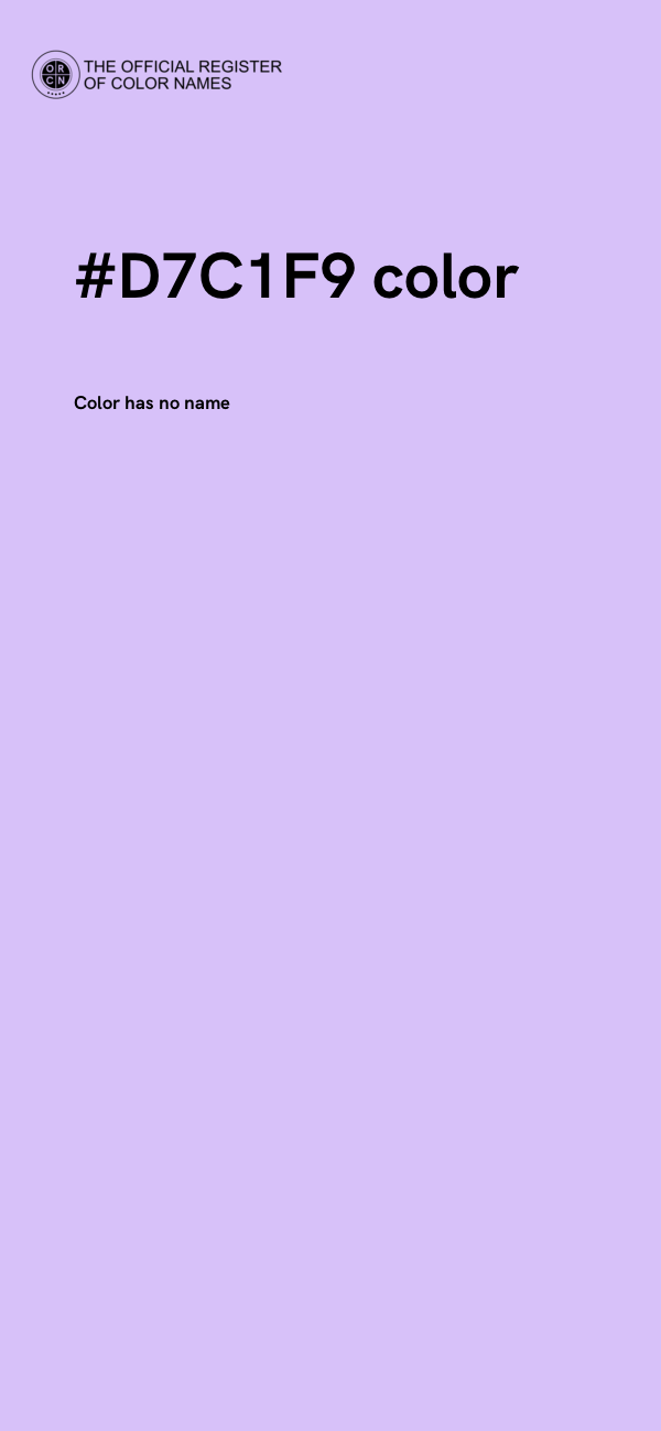 #D7C1F9 color image