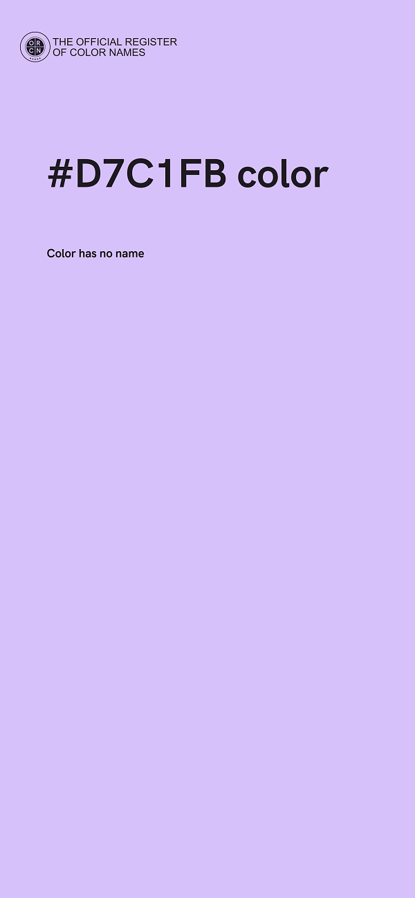 #D7C1FB color image