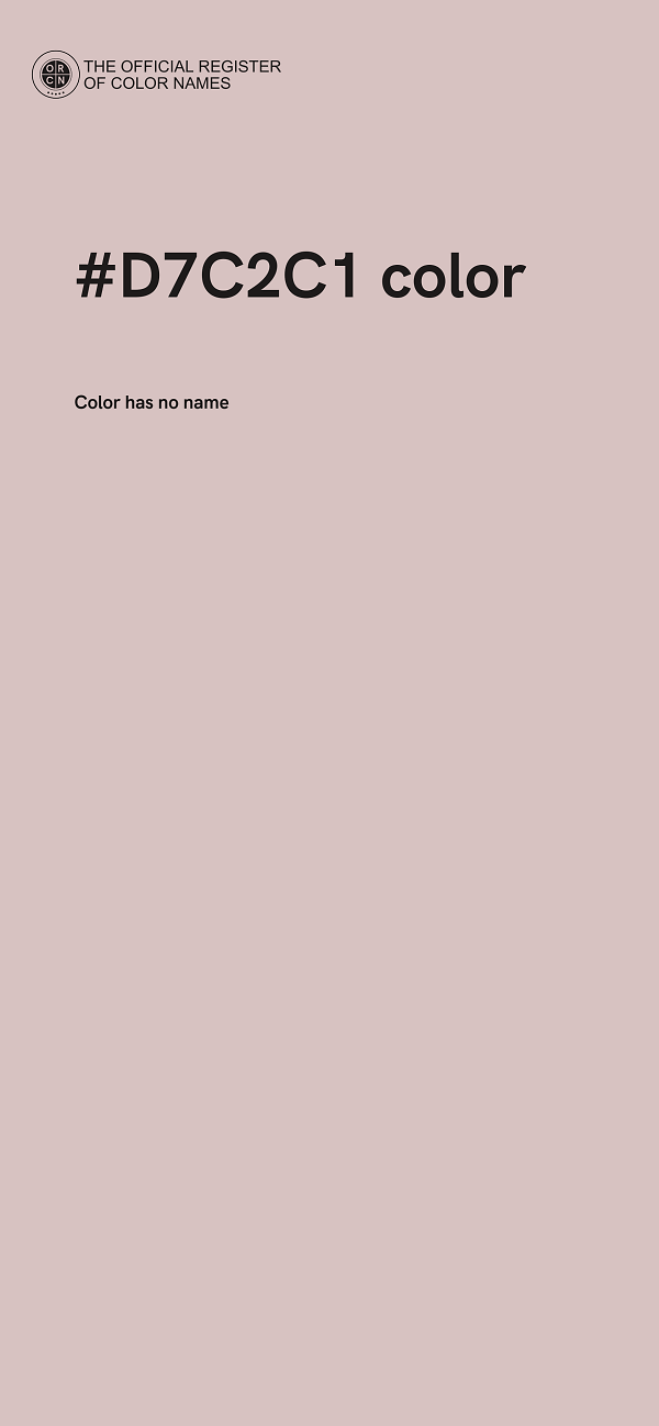 #D7C2C1 color image