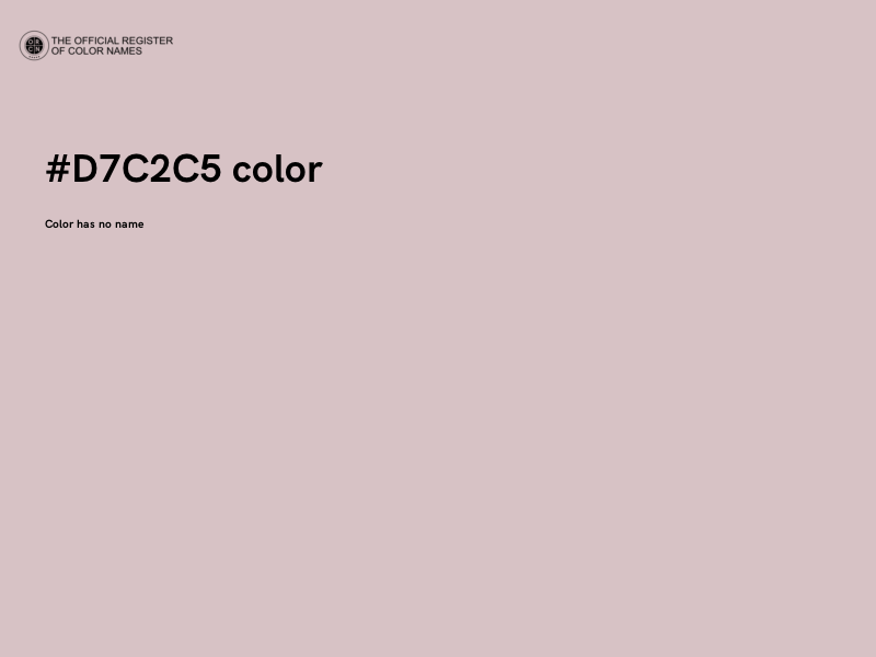 #D7C2C5 color image