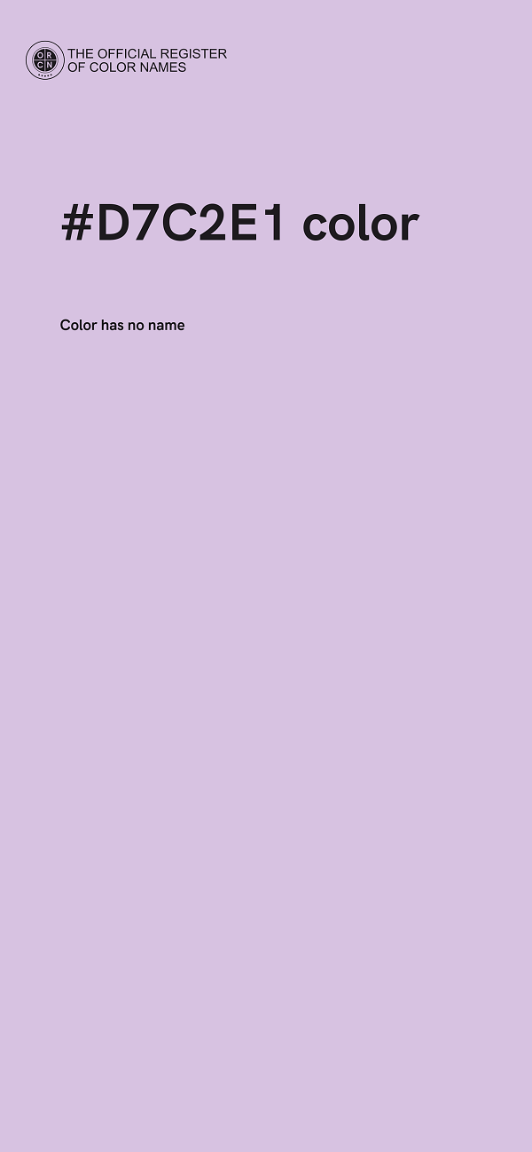 #D7C2E1 color image