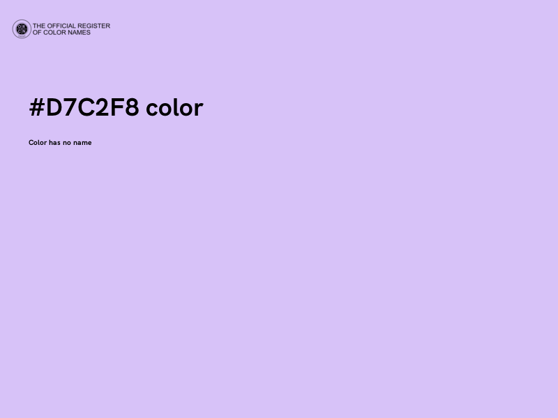 #D7C2F8 color image