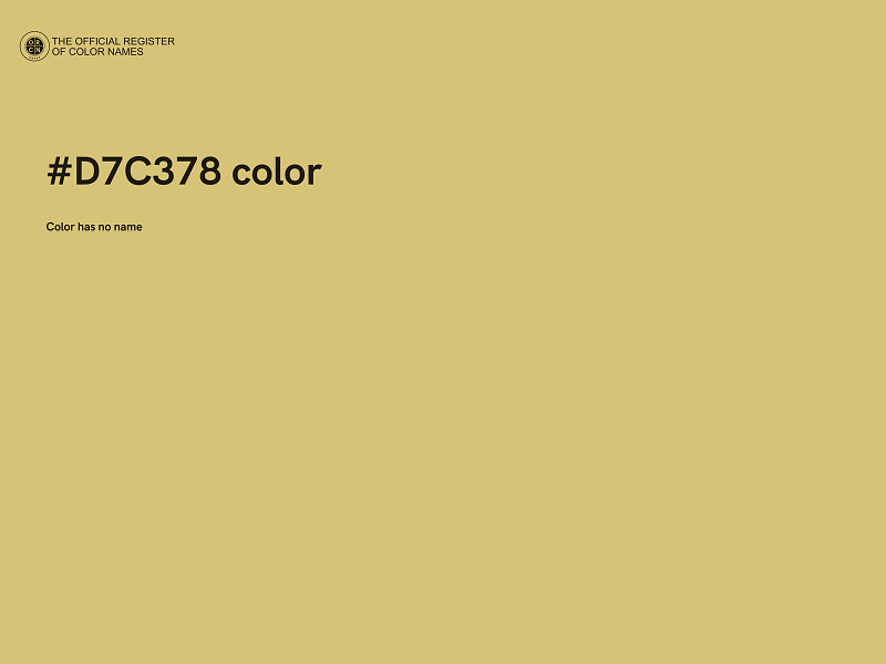 #D7C378 color image