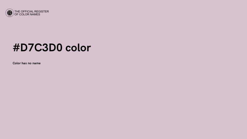 #D7C3D0 color image