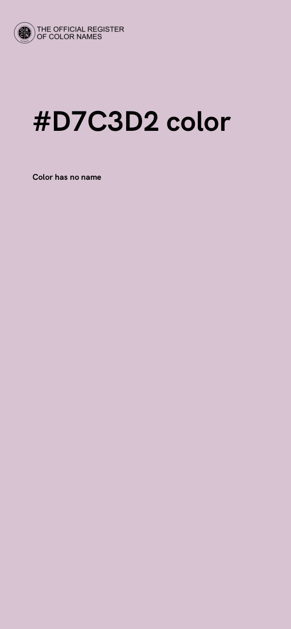 #D7C3D2 color image