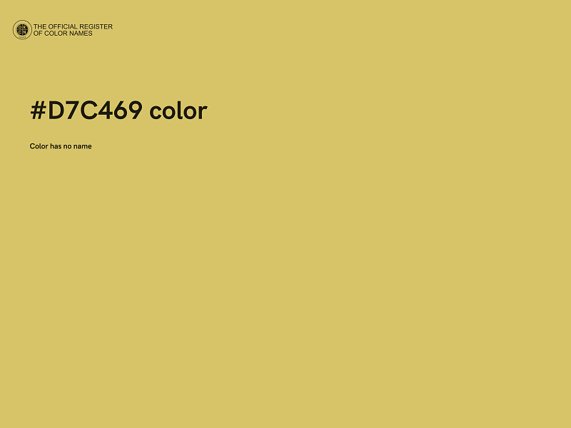 #D7C469 color image
