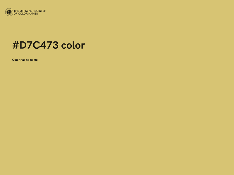 #D7C473 color image