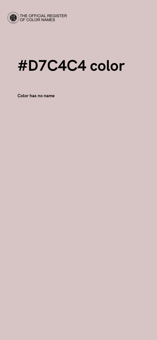 #D7C4C4 color image