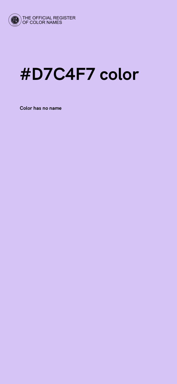#D7C4F7 color image