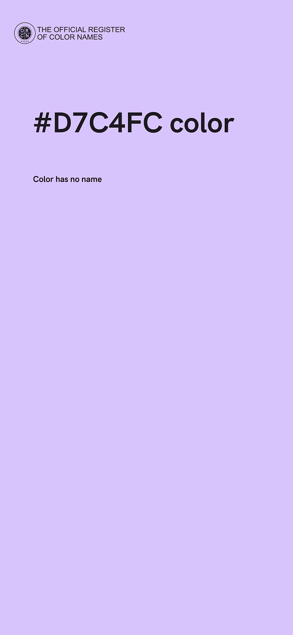 #D7C4FC color image