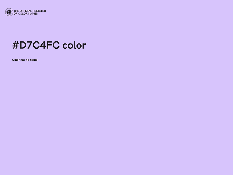 #D7C4FC color image