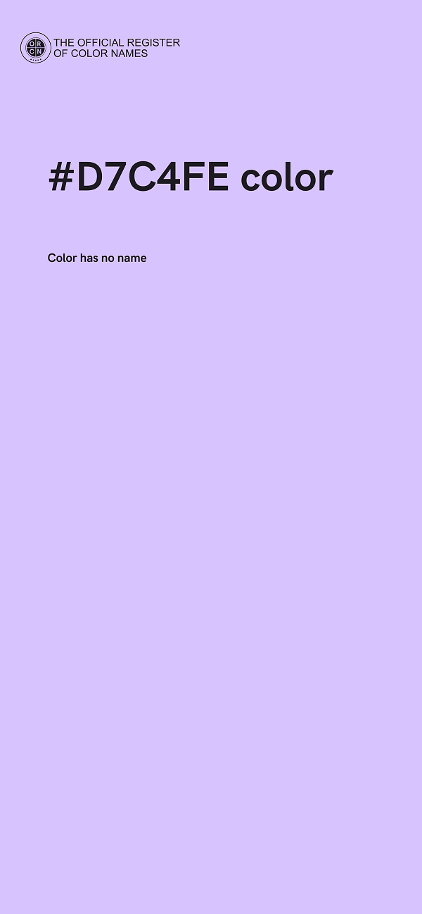 #D7C4FE color image