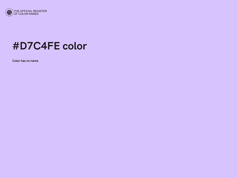 #D7C4FE color image