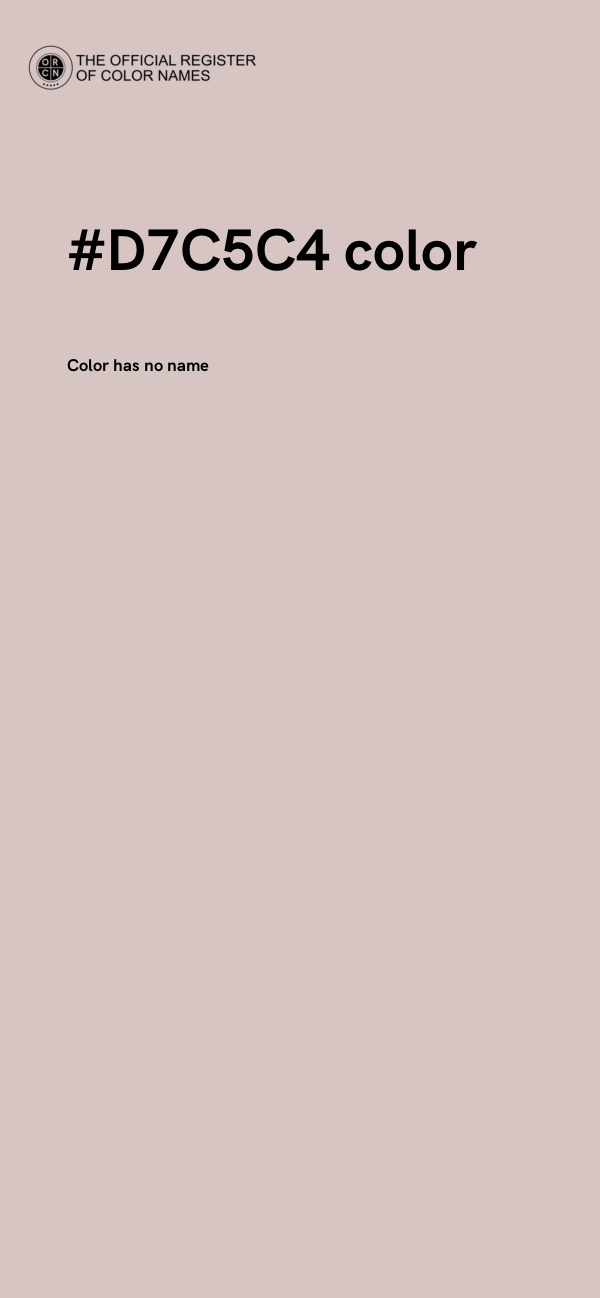 #D7C5C4 color image