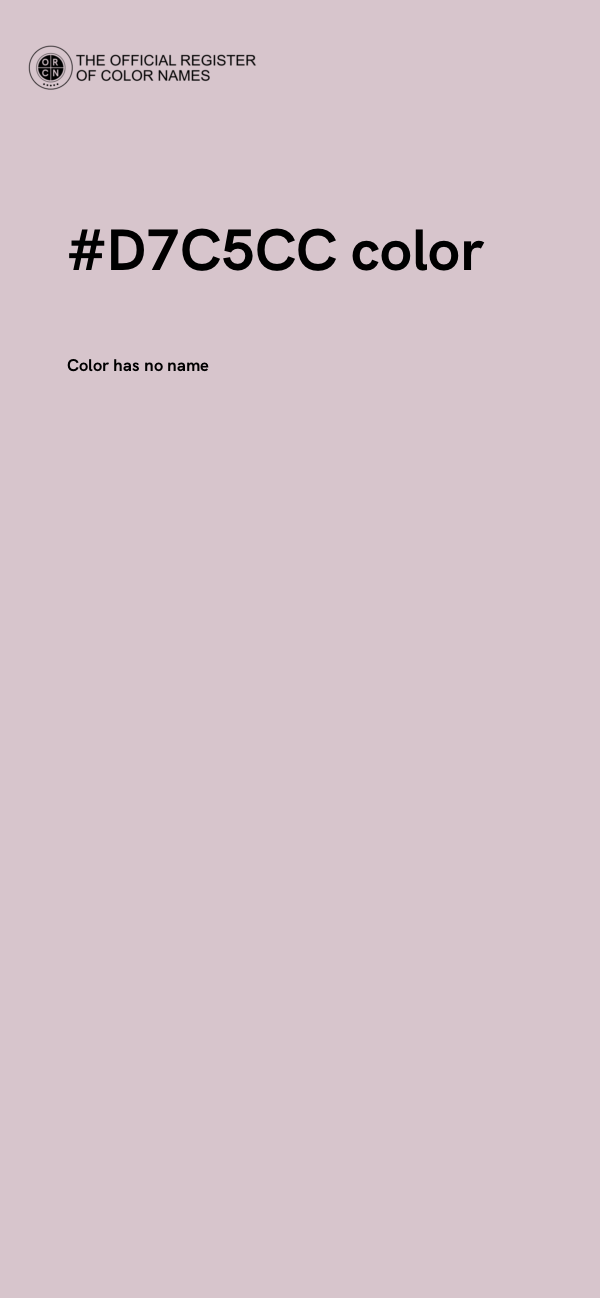 #D7C5CC color image