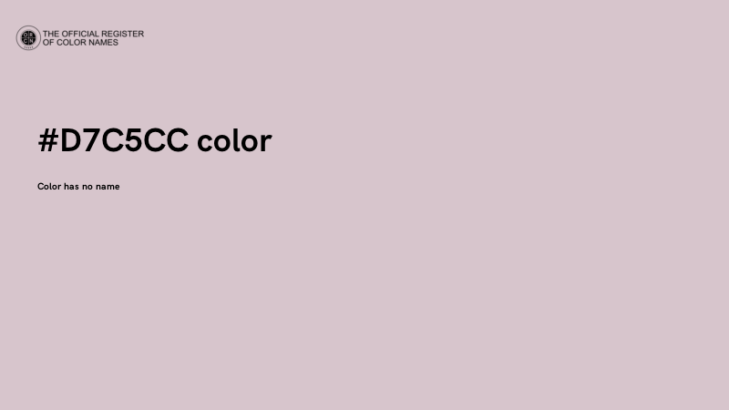 #D7C5CC color image