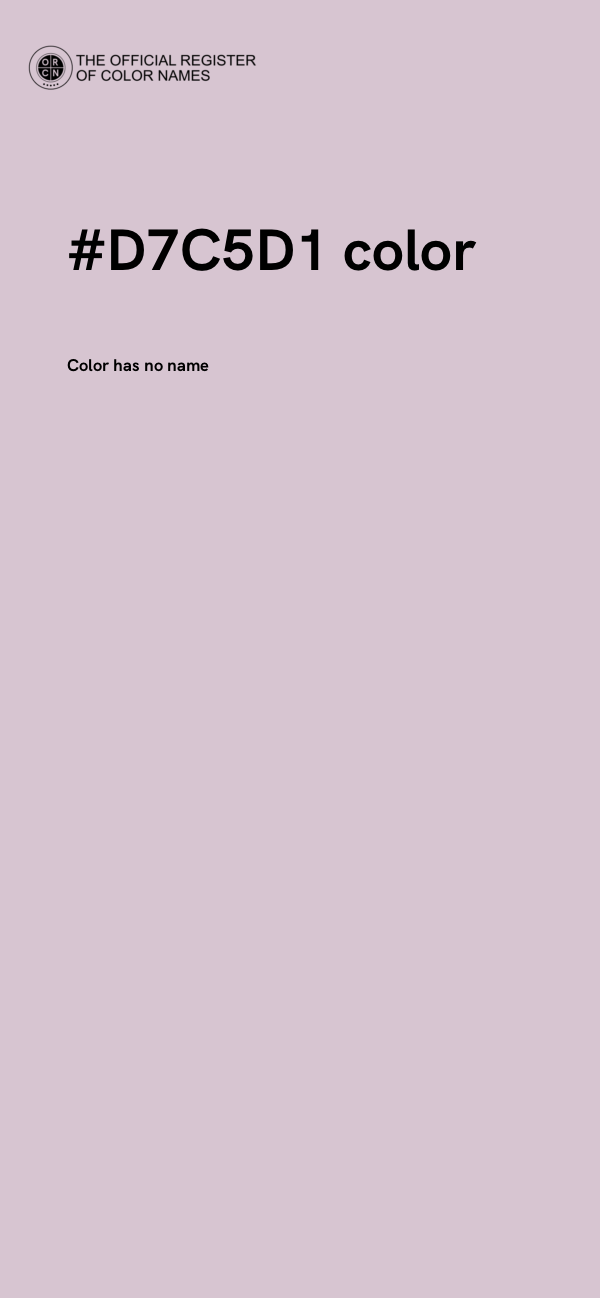 #D7C5D1 color image