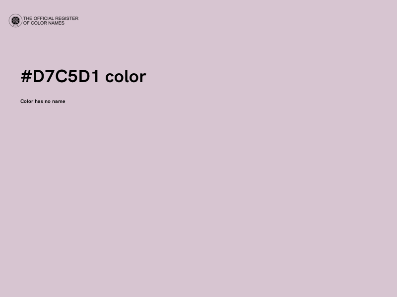 #D7C5D1 color image