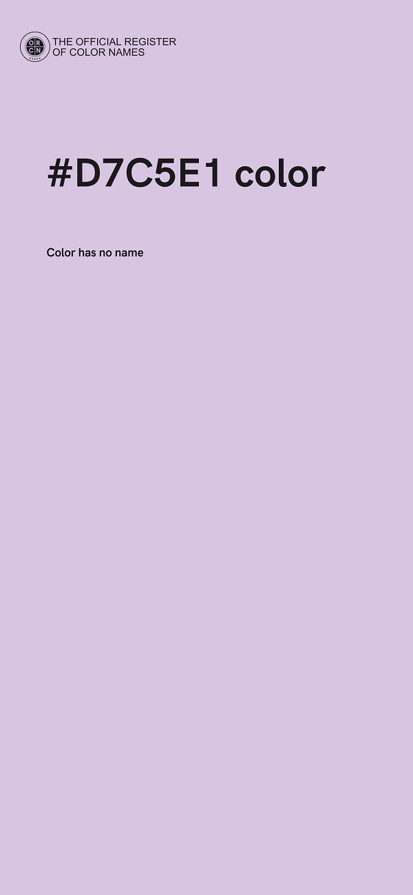 #D7C5E1 color image