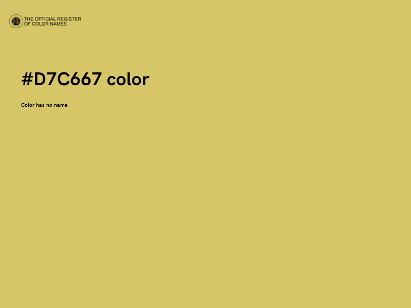 #D7C667 color image