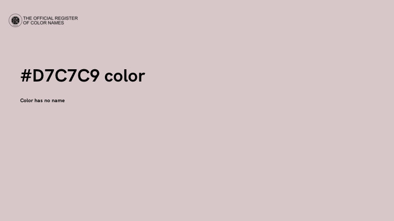 #D7C7C9 color image