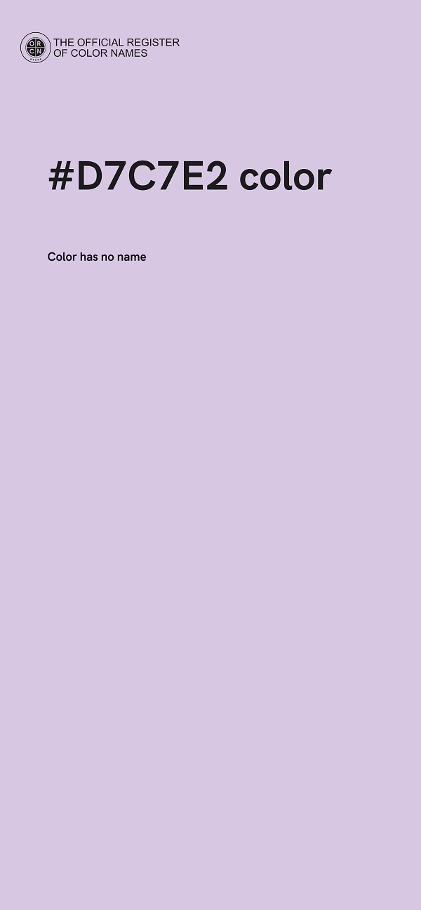 #D7C7E2 color image