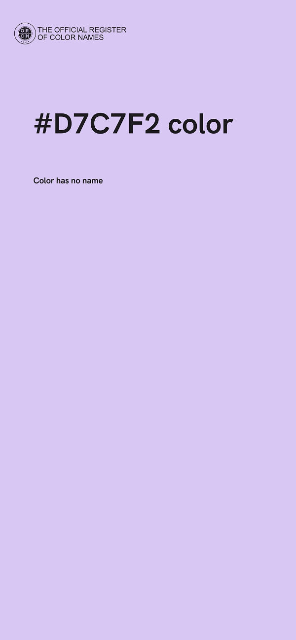 #D7C7F2 color image