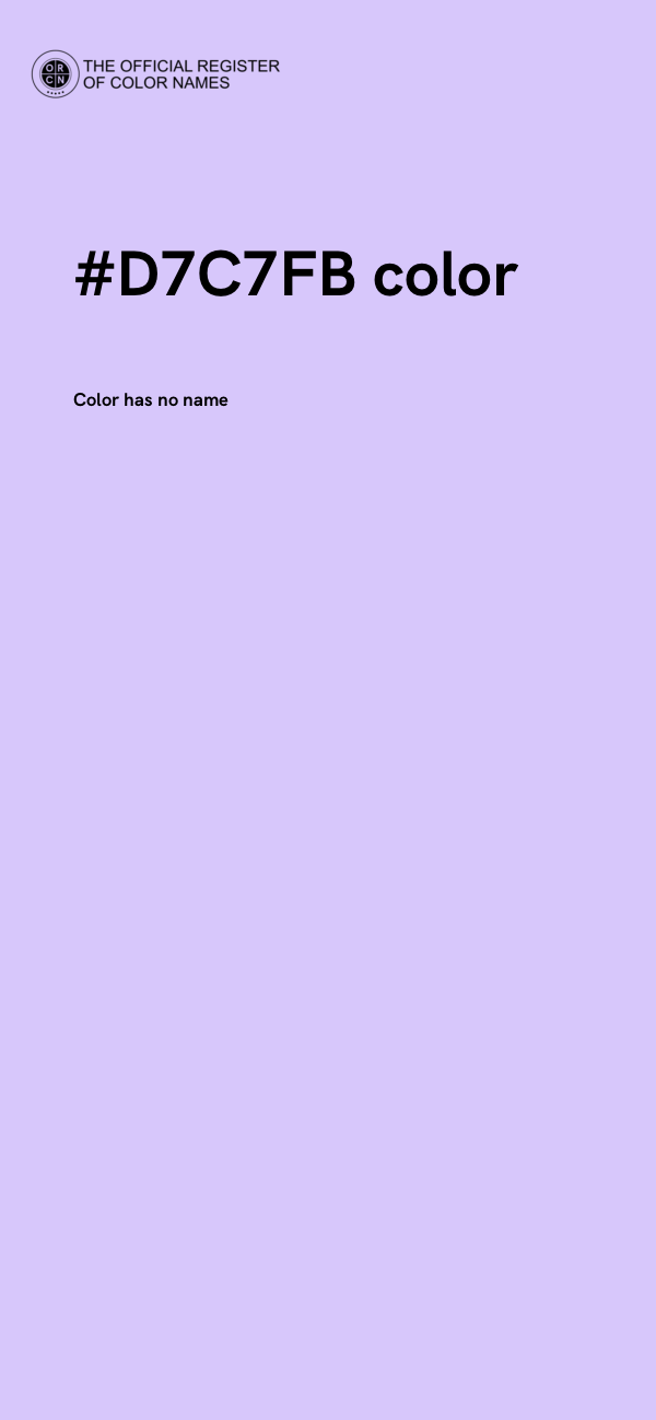 #D7C7FB color image