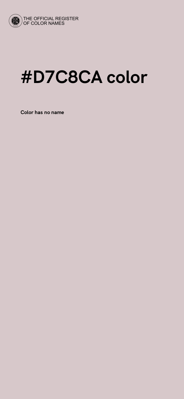 #D7C8CA color image