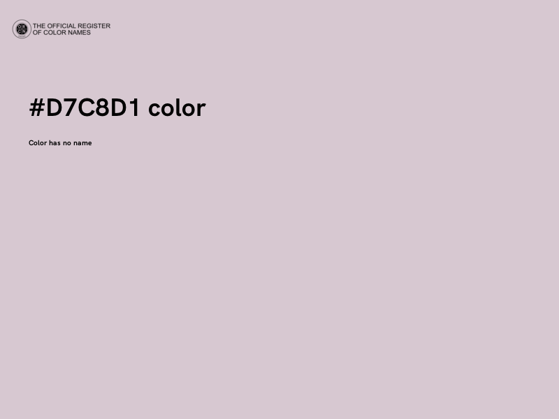 #D7C8D1 color image