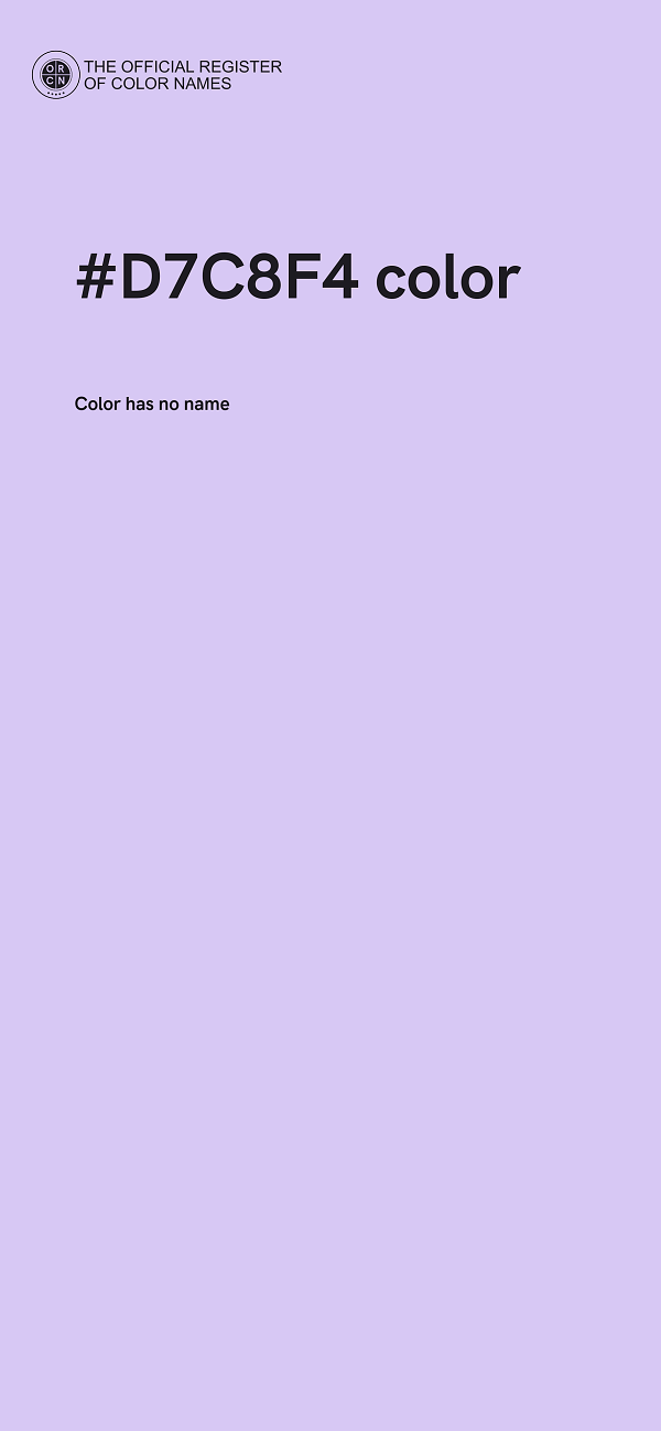 #D7C8F4 color image