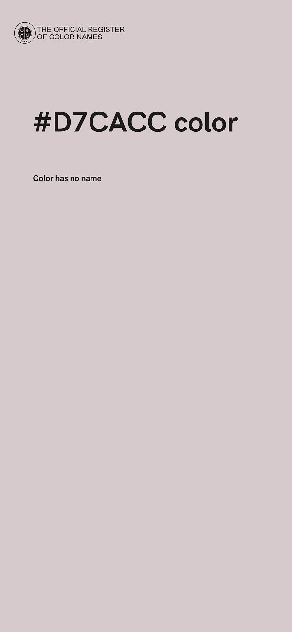 #D7CACC color image